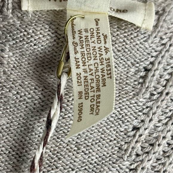 MATILDA JANE LETS GETAWAY WHEAT CASHMERE BLEND KNIT CARDIGAN SWEATER - Picture 14 of 14